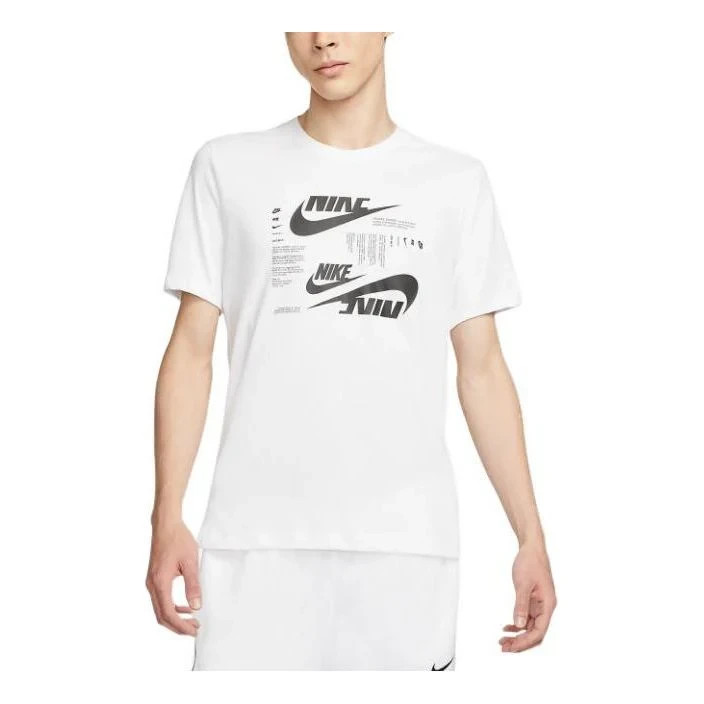 NIKE Logo Men’s Training White T-Shirt, Size S