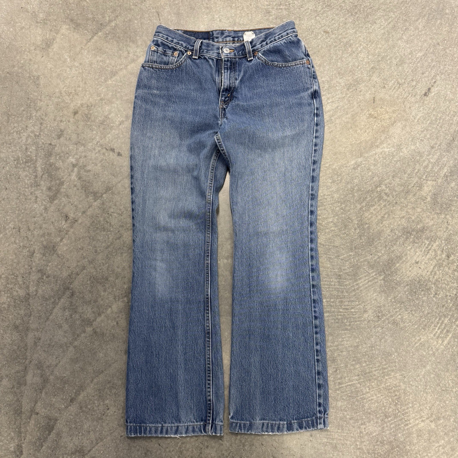 VTG Woman’s Levi’s 517 Bootcut Low Rise Blue Jeans Cotton Medium Wash 28 x 28