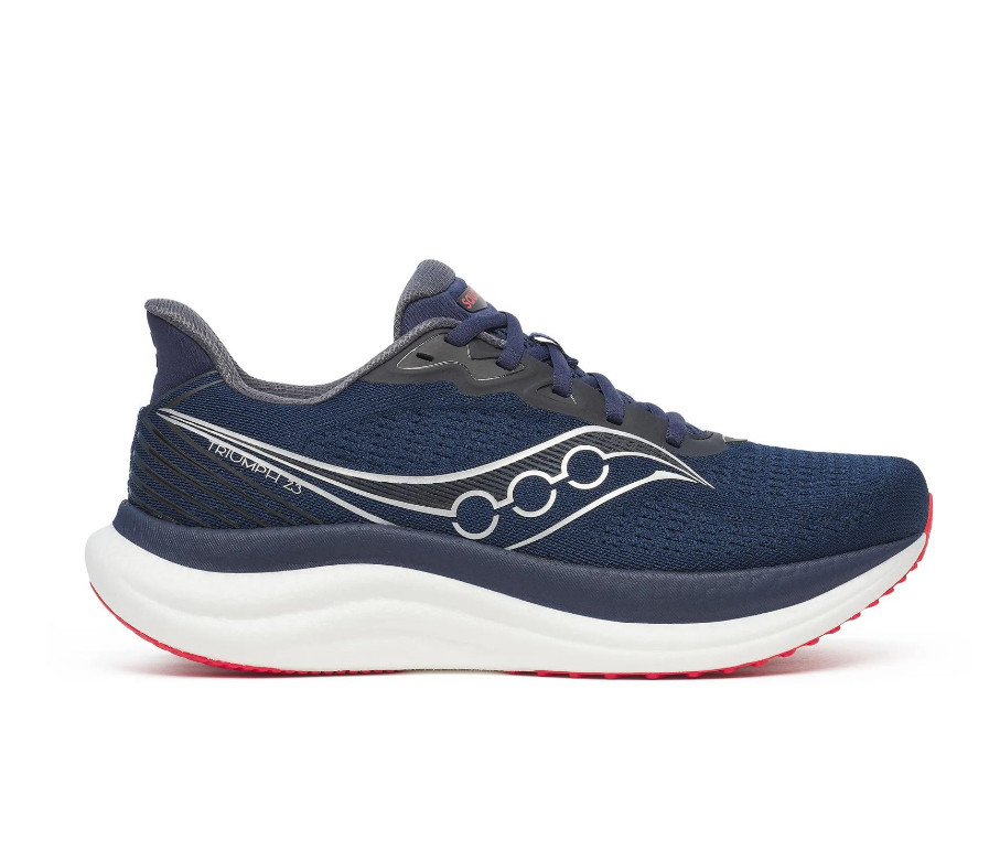 SAUCONY Men’s Triumph 23, Navy | Red (Authentic)