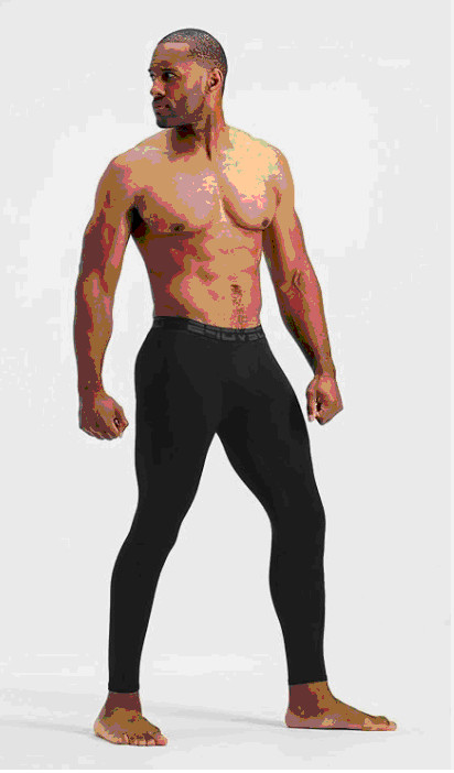 DEVOPS 2 Pack Men’s Thermal Compression Pants, Athletic Leggings SZ: LARGE