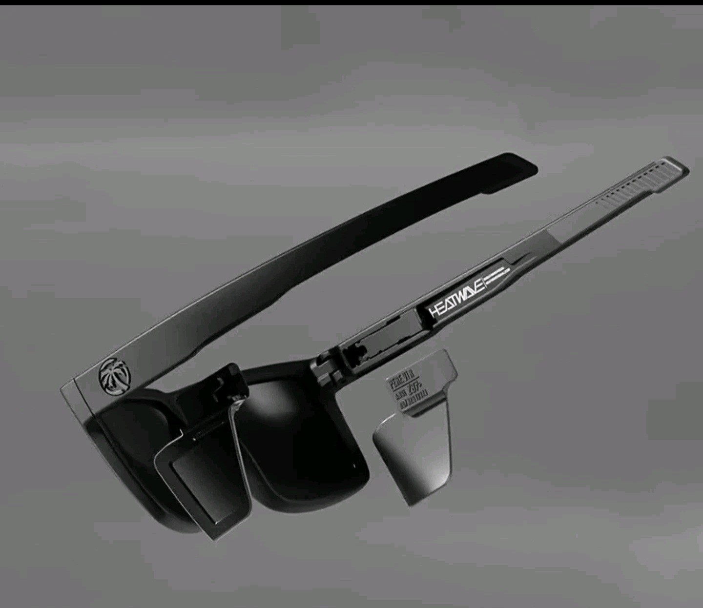 Z87+ Polarized Sunglasses Black Frame Black Tinted Lens 145mm Lightweight