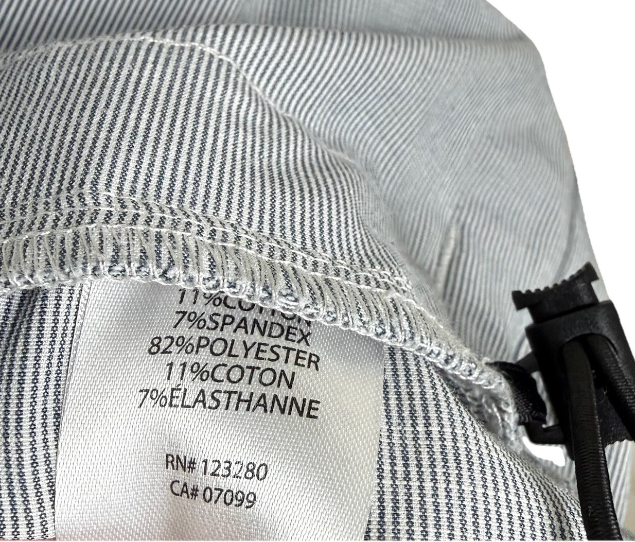 Travis Mathew Jacket Mens XL Gray White Pinstripe Surfside Full Zip Golf