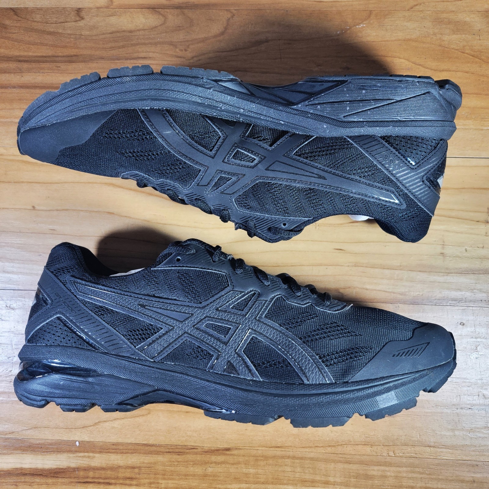 Asics GT-1000 5 Mens Running Shoes Size 12.5 Black Athletic Gym Sneakers T6A3N