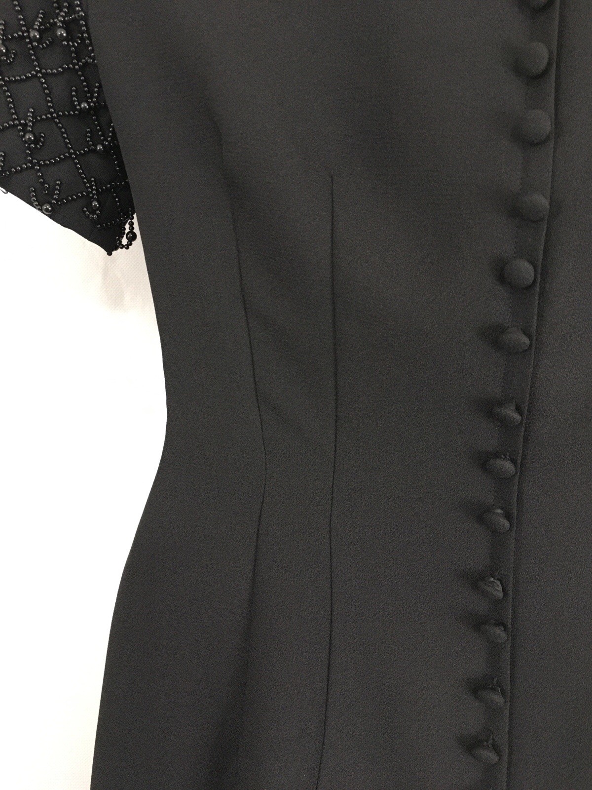 JESSICA HOWARD Petite Woman’s Beaded Little Black Dress Size 8P