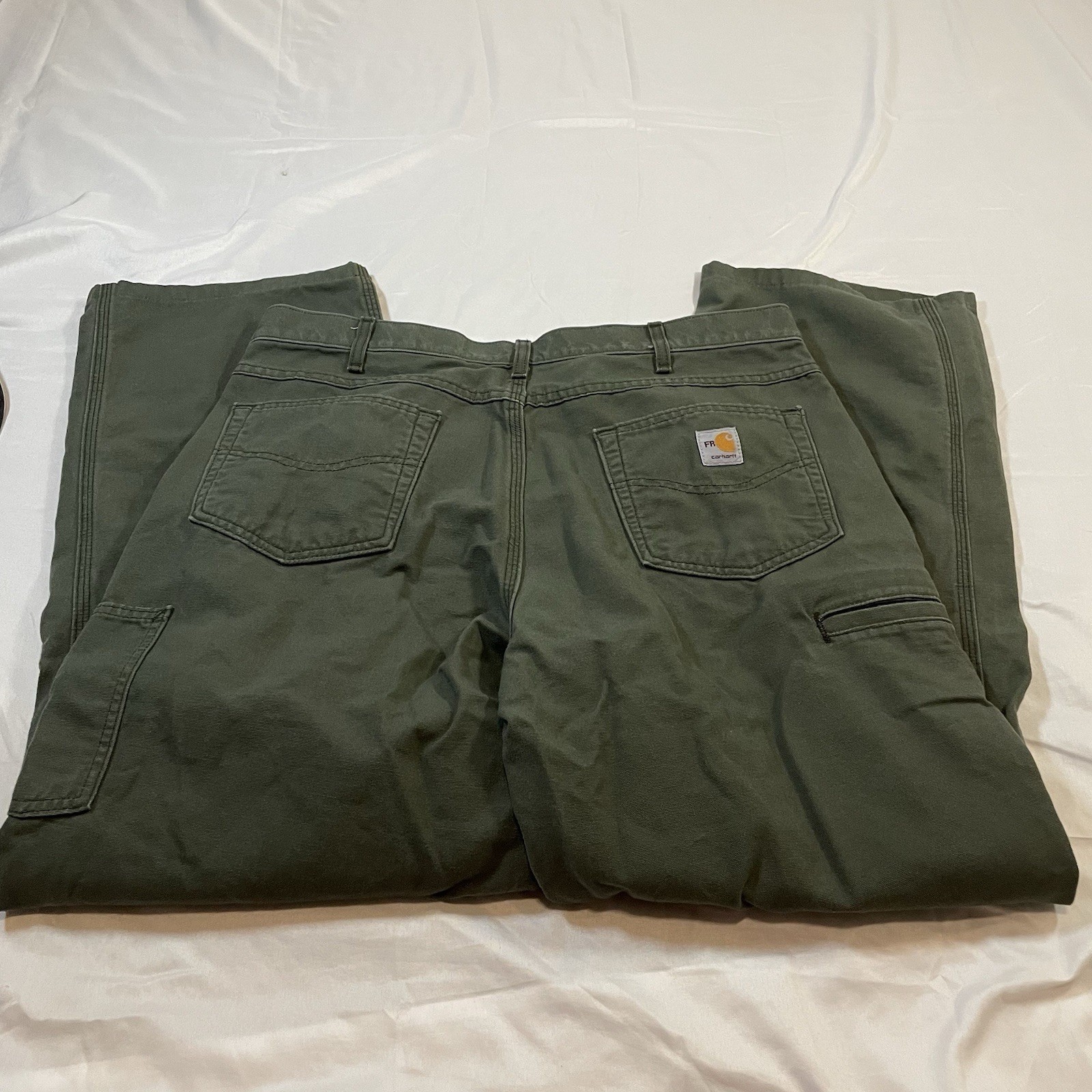 Carhartt FR Loose Fit Flame Resistant Work Pants Green 38×32 FRB159-MOS CAT2