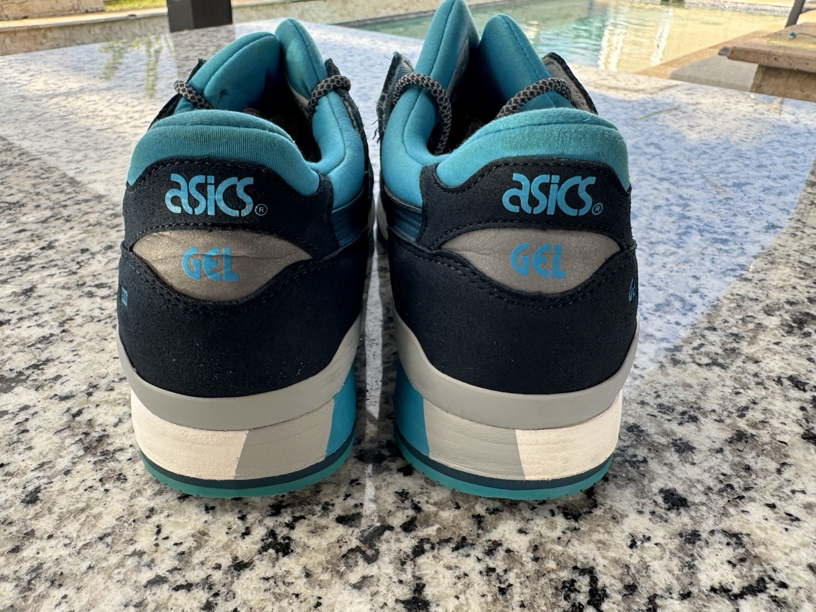 ASICS Gel Lyte III Men’s Athletic Sneaker Black Blue Gray White Lace-Up Low Top