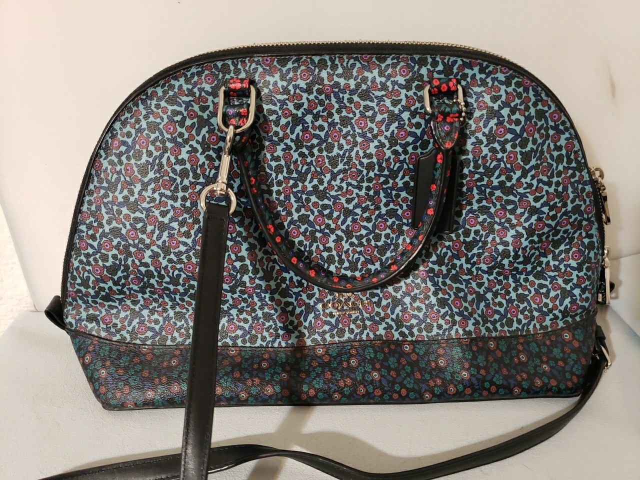 Coach Sierra Prairie Wildflower Satchel Crossbody Bag F59447