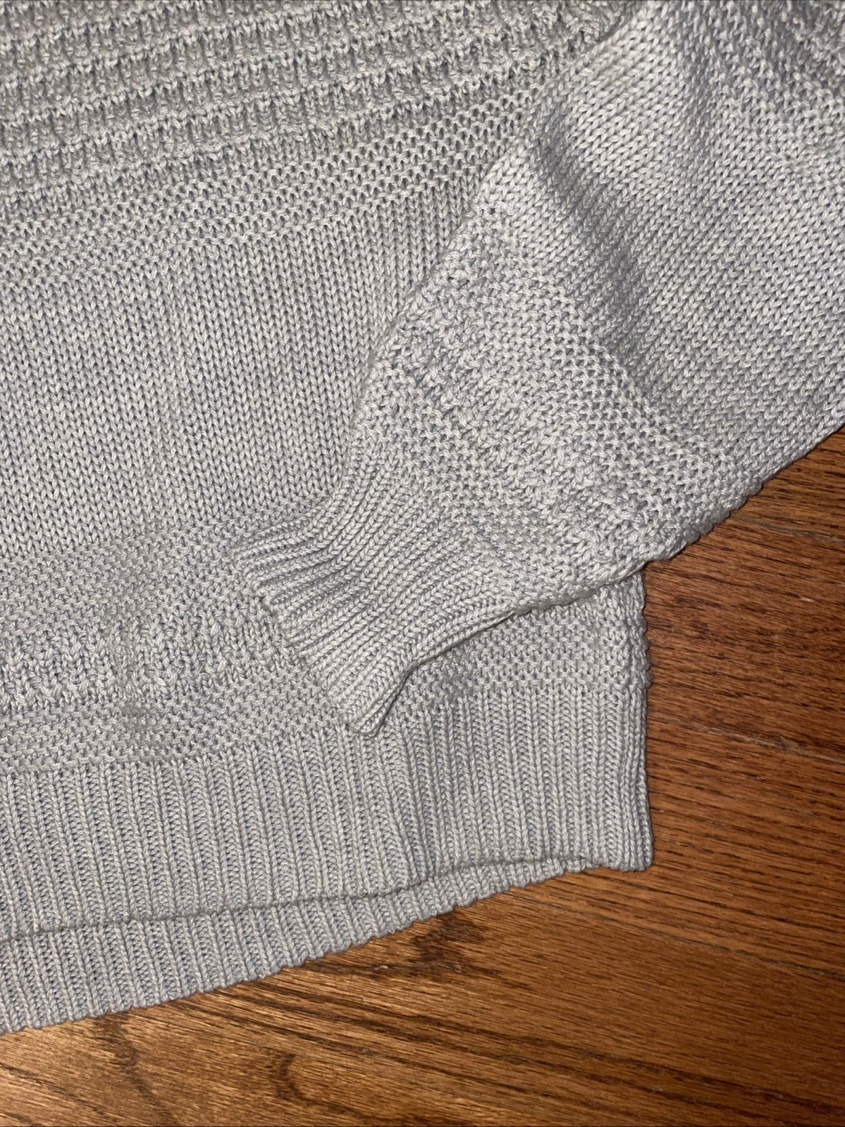 Universal Thread Cotton Acrylic Blend Gray Sweater Size Large Cottage Core