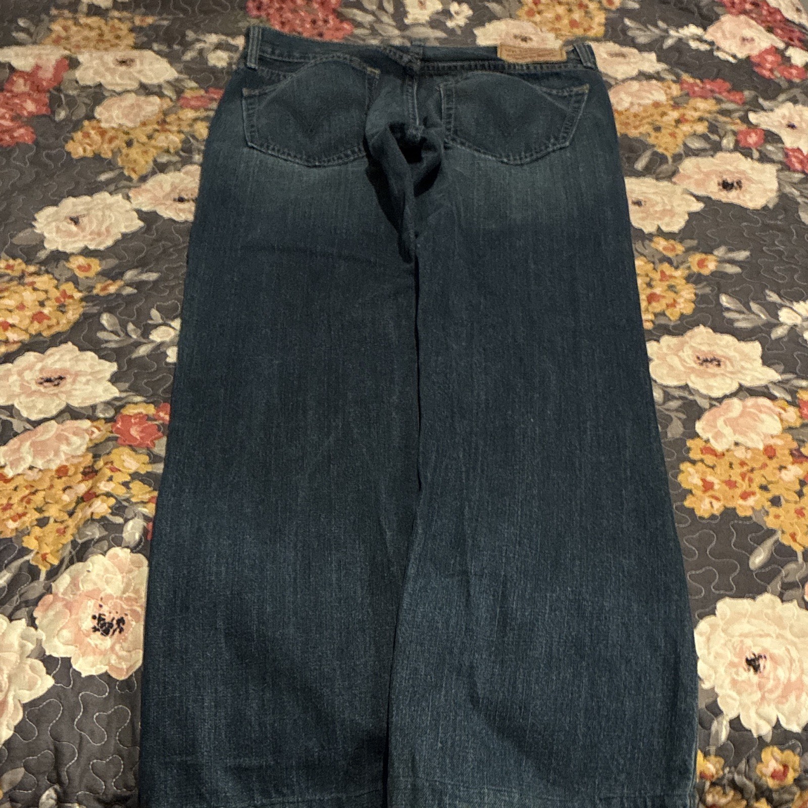 Levi’s 500 Series Men’s Bootcut Jeans Blue Dark Wash Low Rise 5-Pocket