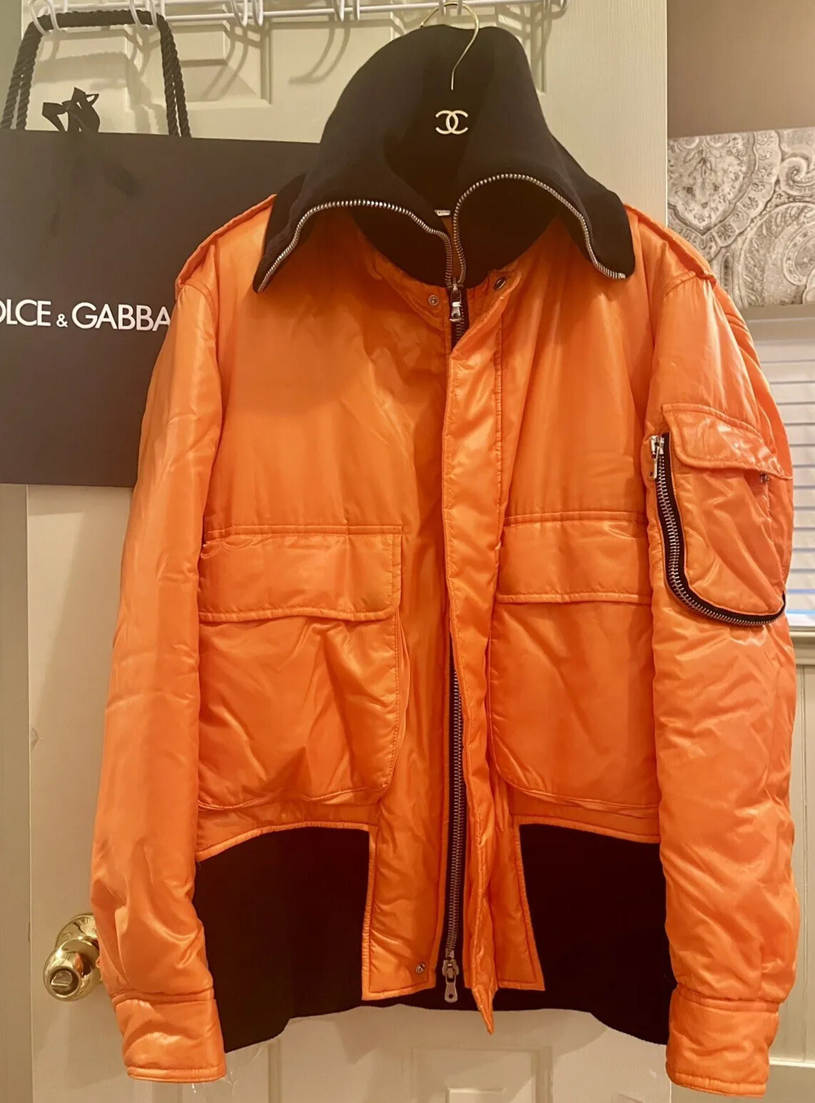 New Dolce & Gabbana Puffer Coat 42 44 46 6 8 10 Jacket Hood Men Women M L XL
