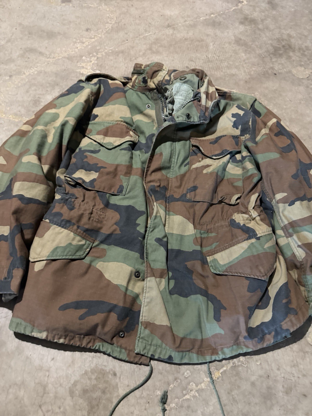 1986 DLA M65 Woodland Jacket Size L