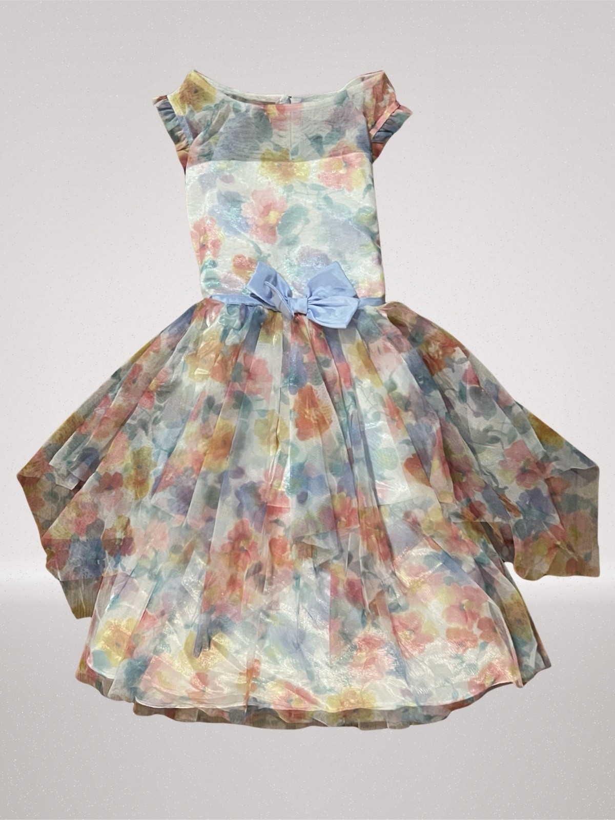 Jona Michelle Girls Size 7 Pastel Floral Party Dress