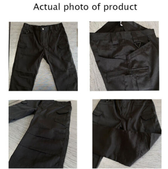 Tactical Mens Cargo Pants Waterproof Work Pants Outdoor Hiking Combat Trousers