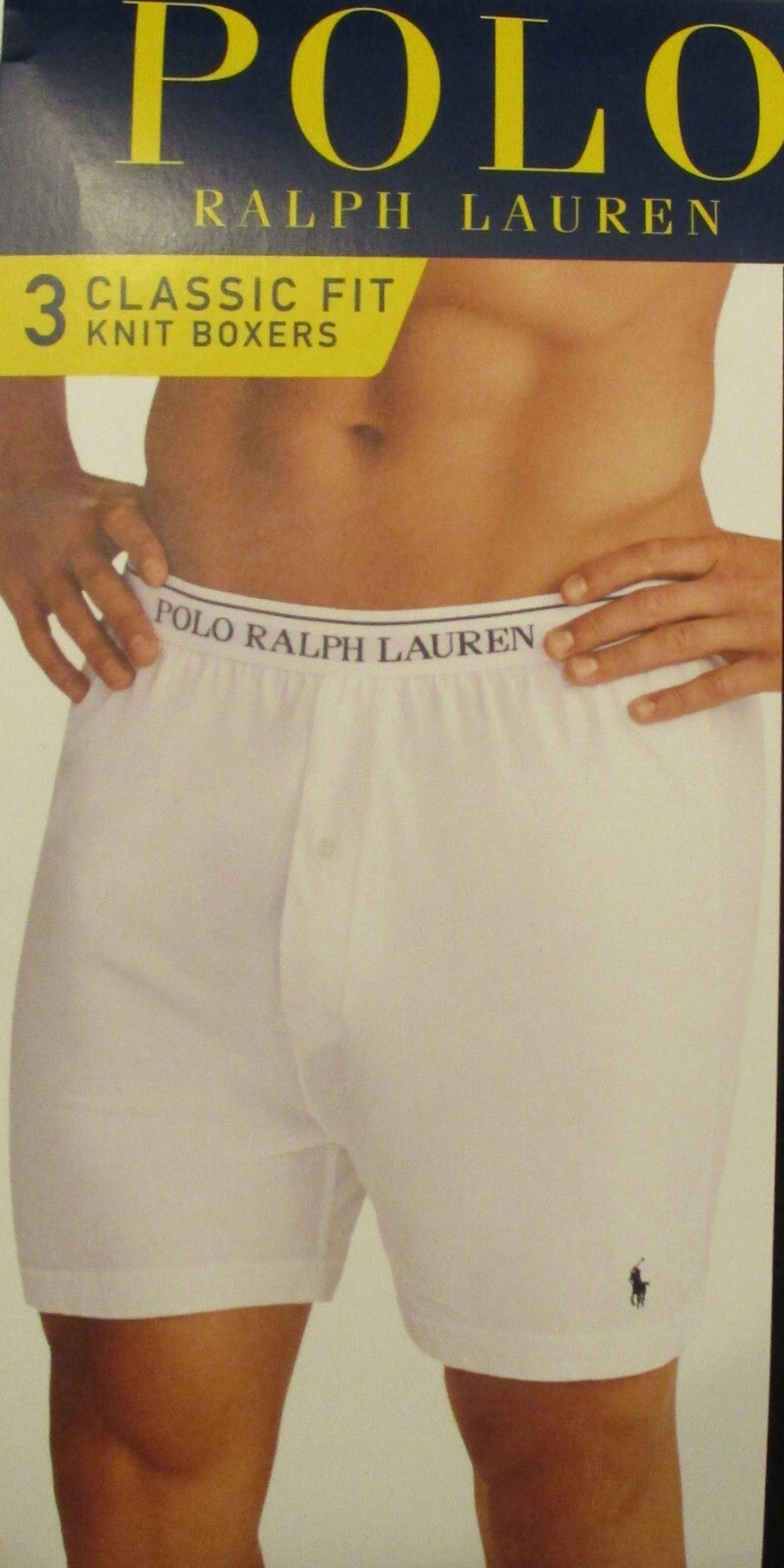 3 RALPH LAUREN POLO WHITE BLACK OR GRAY COTTON KNIT BOXER SHORTS SIZES: S M L XL