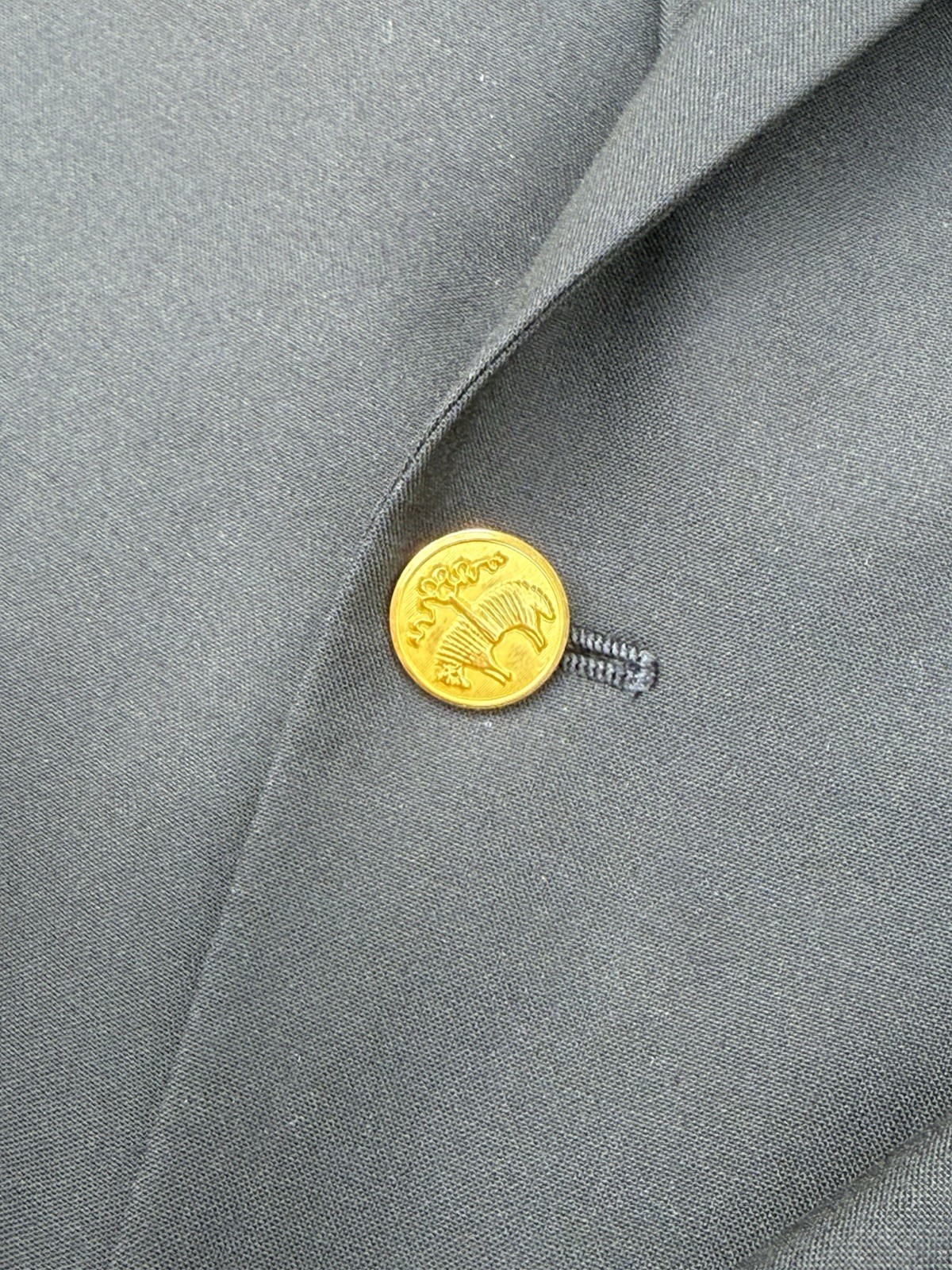 Brooks Brothers Madison Navy Blazer 40R Loro Piana Wool Brass Buttons Staple