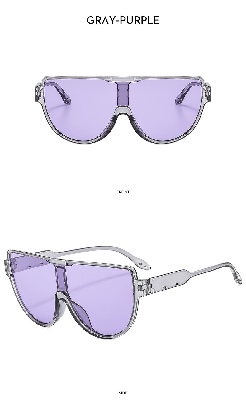 Trendy Semi Circle Sunglasses High End Unisex UV Protection Shades