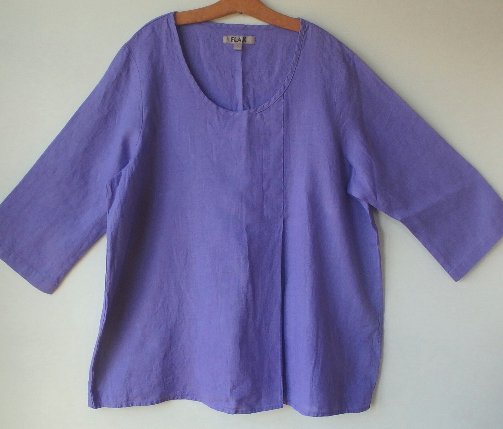 FLAX Designs LINEN Tucked Tunic 2G NWT Tunic WISTERIA