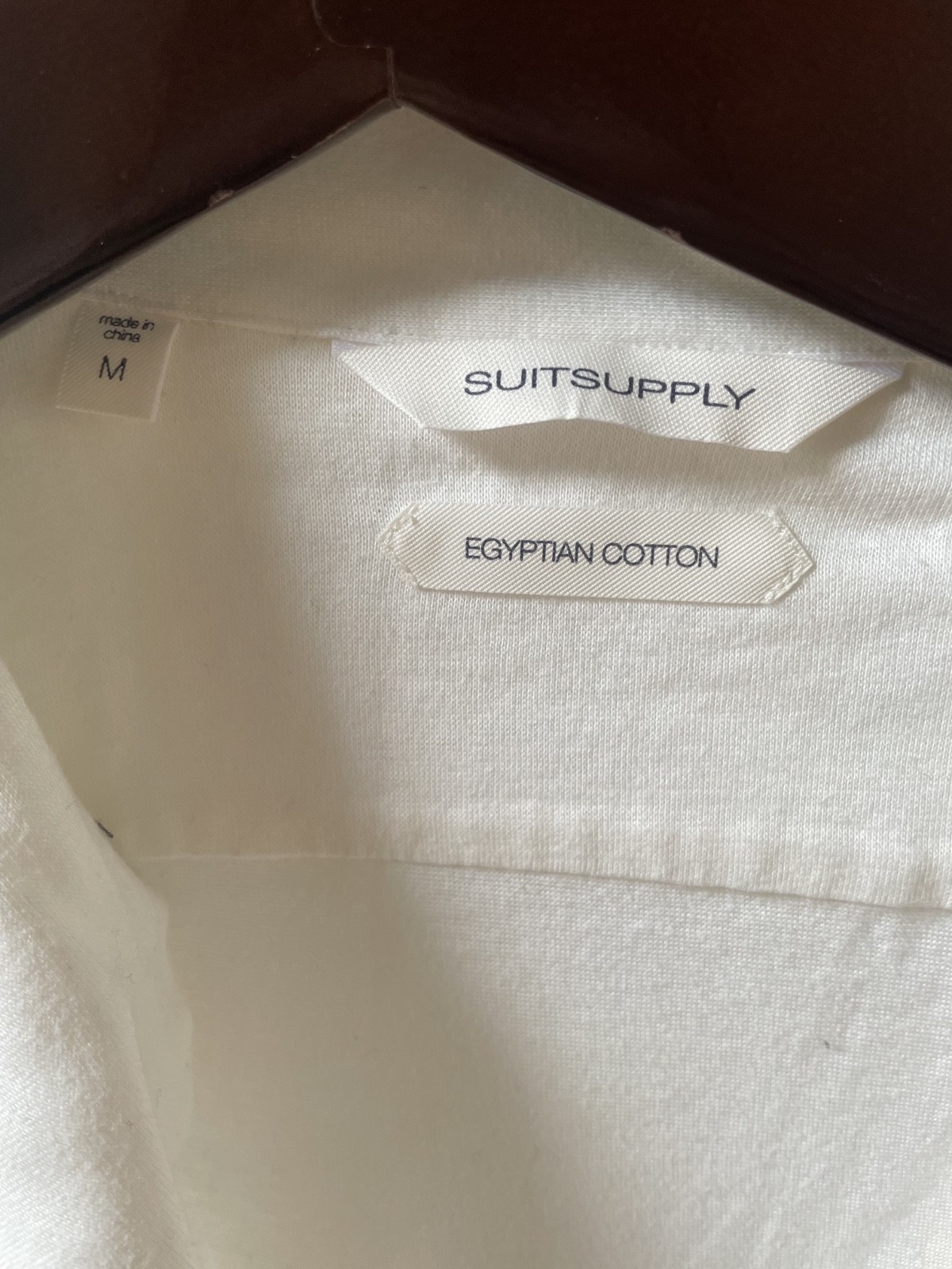 Suitsupply White/Cream Egyptian Cotton Cuban Collar Short Sleeve Shirt Men’s M