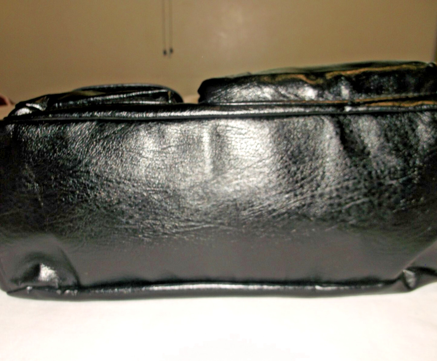 Retro Soft PU Leather Shoulder Handbag Black NWOT