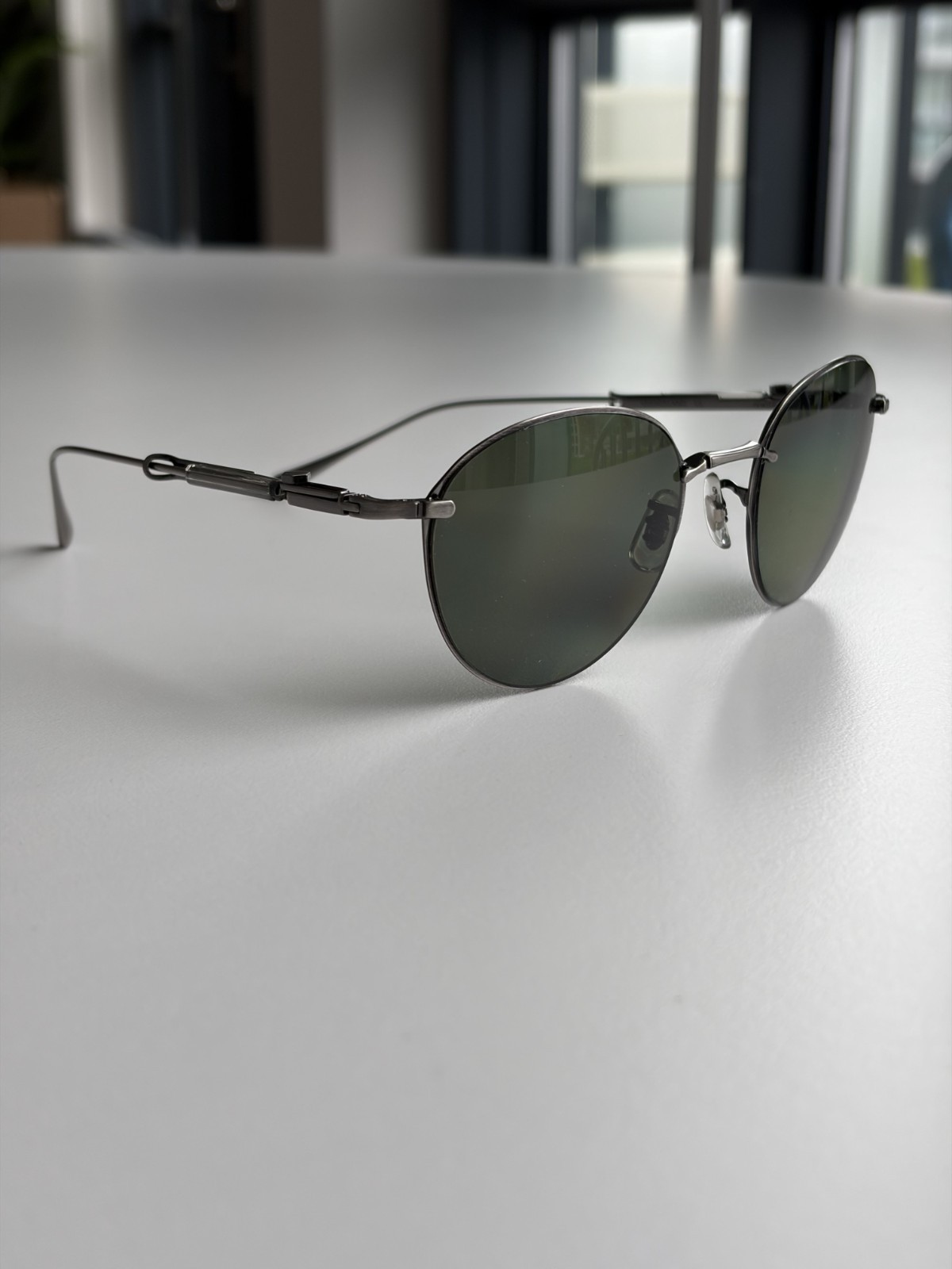 EXCELLENT Mr. Leight Mulholland 48 titanium sunglasses – Pewter/G15 – made in JP