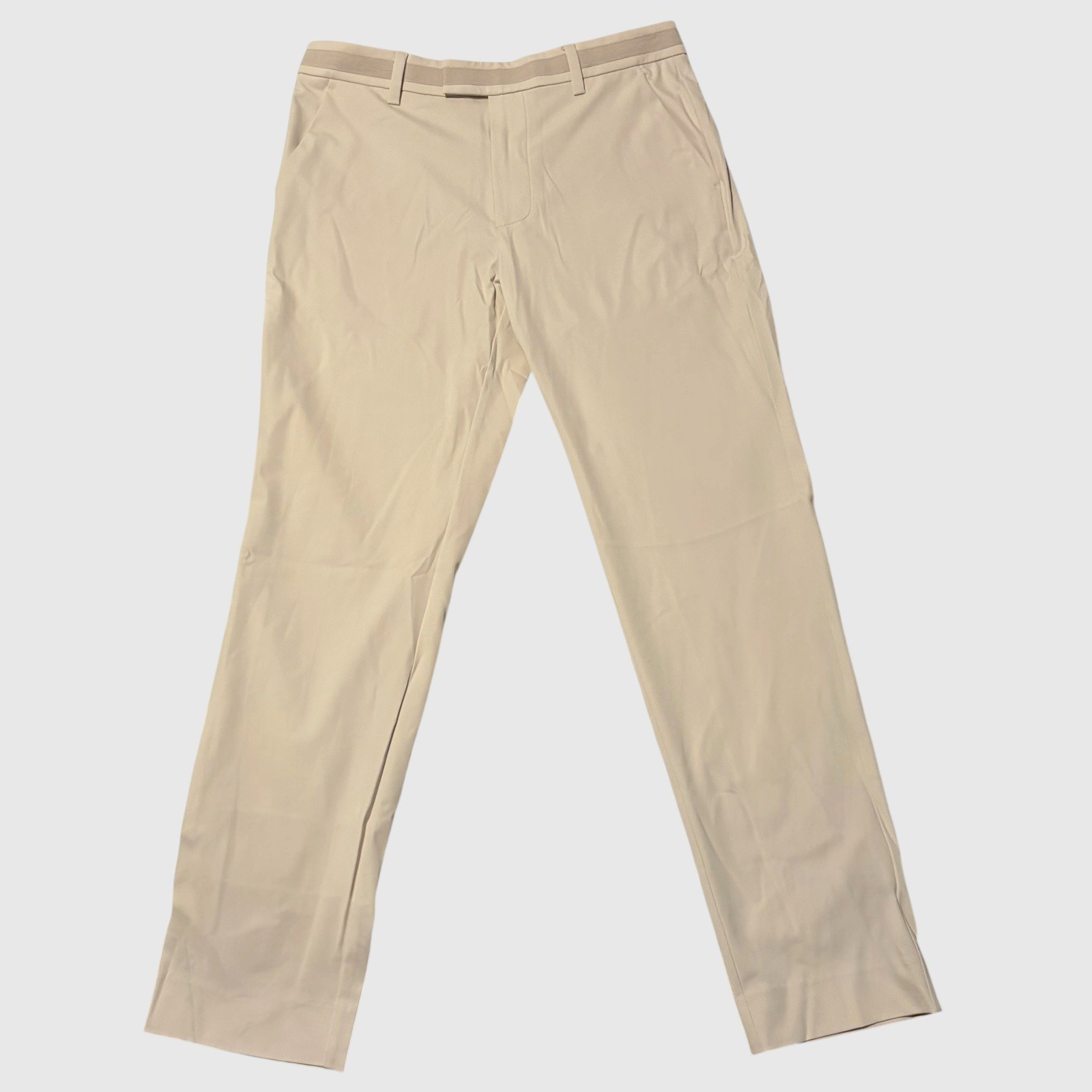 G/Fore G4 Men’s Stretch Golf Trousers 32/32 Straight Leg Pumice/ Stone