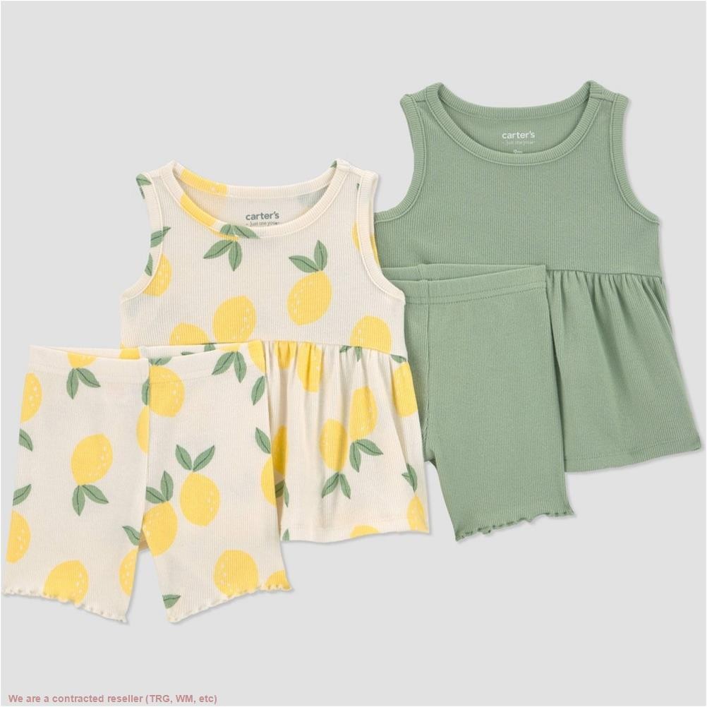 Carter’s Just One You Baby Girls’ 4pc Lemon Peplum Set 12M *SEE DEAL!!!*