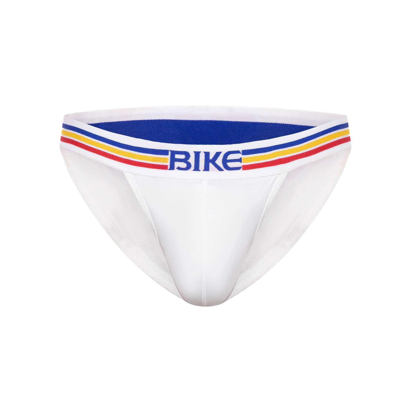 BIKE Athletic Stretch Cotton Jock Brief – Men’s Improved Fit Contoured Pouch Und
