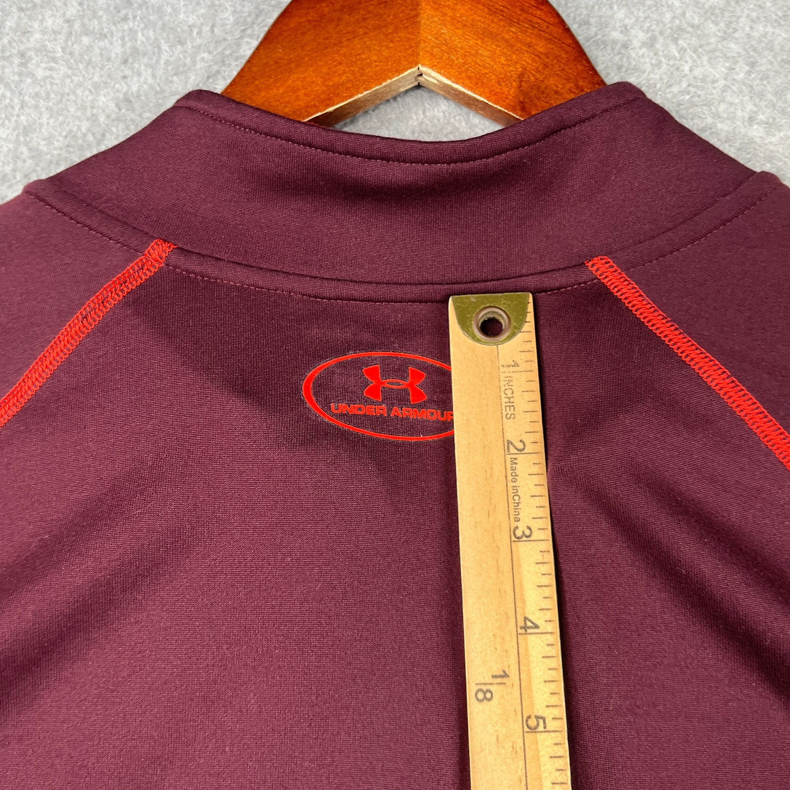 Under Armour Heatgear 1/2 ZIp Lightweight Shirt Long Sleeve Mens XL