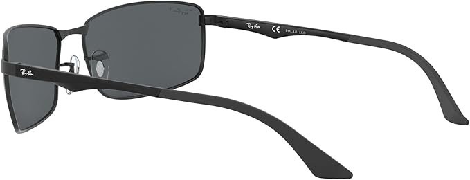 Ray Ban 3498 Matte Black Grey Polarized RB3498 006/81 61-17
