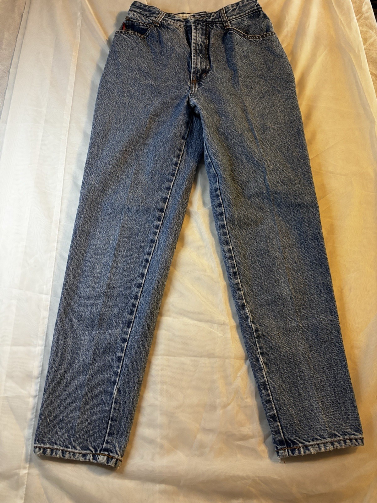 Bongo Women’s Blue Medium Wash Skinny Jeans Juniors 7 High Rise 5-Pocket