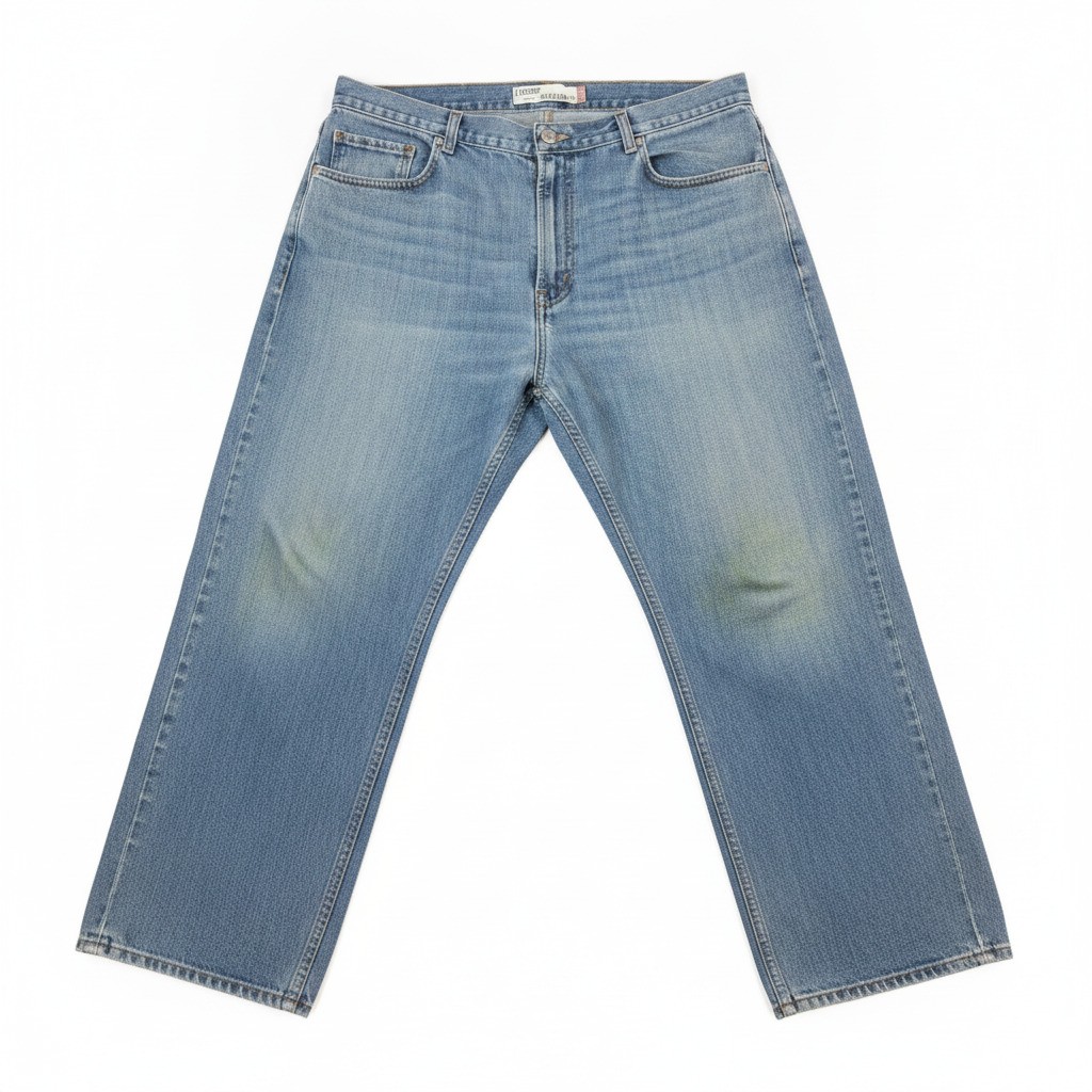 Y2K Vintage Levi’s 569 Loose Straight Light Blue Denim Jeans W38 L32