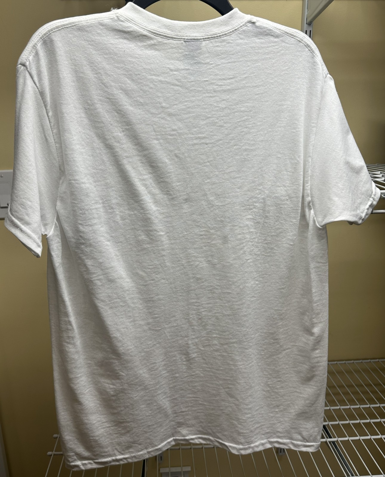Gildan Dryblend White Short Sleeve Crew Neck 100% Cotton T-Shirt Medium New