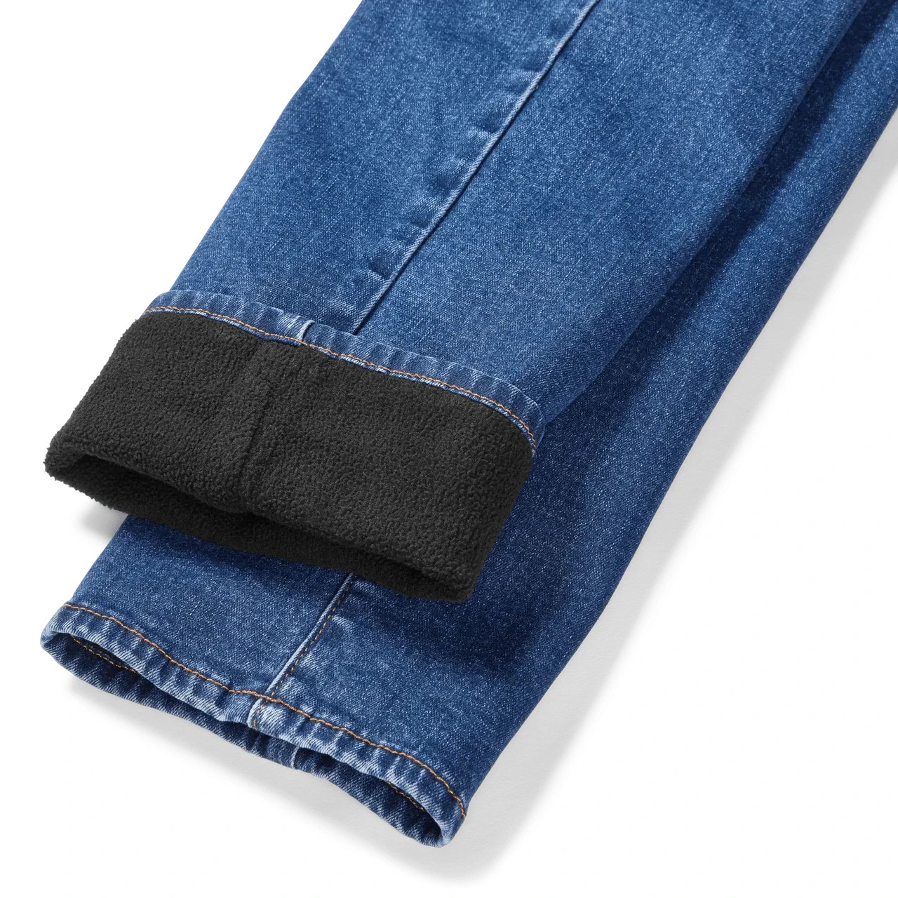 Eddie Bauer Women’s Venture Stretch Fleece-Lined Slim Straight Leg Jeans