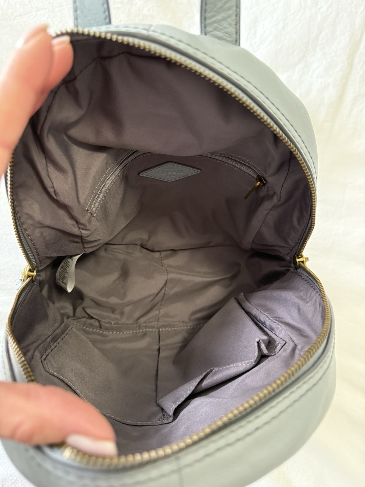 Fossil | Smokey Blue Megan Small Backpack | Leather Travel | Everyday Bag