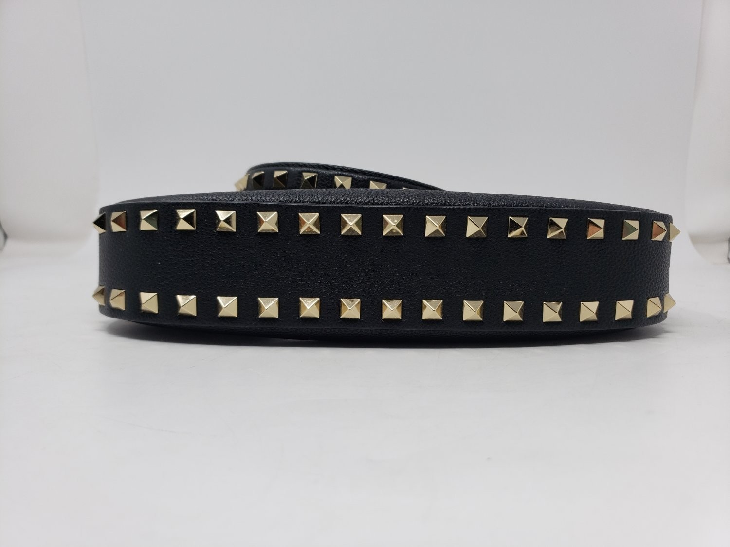 Valentino Garavani Rockstud Womens S Black Handbag Detachable Shoulder Strap