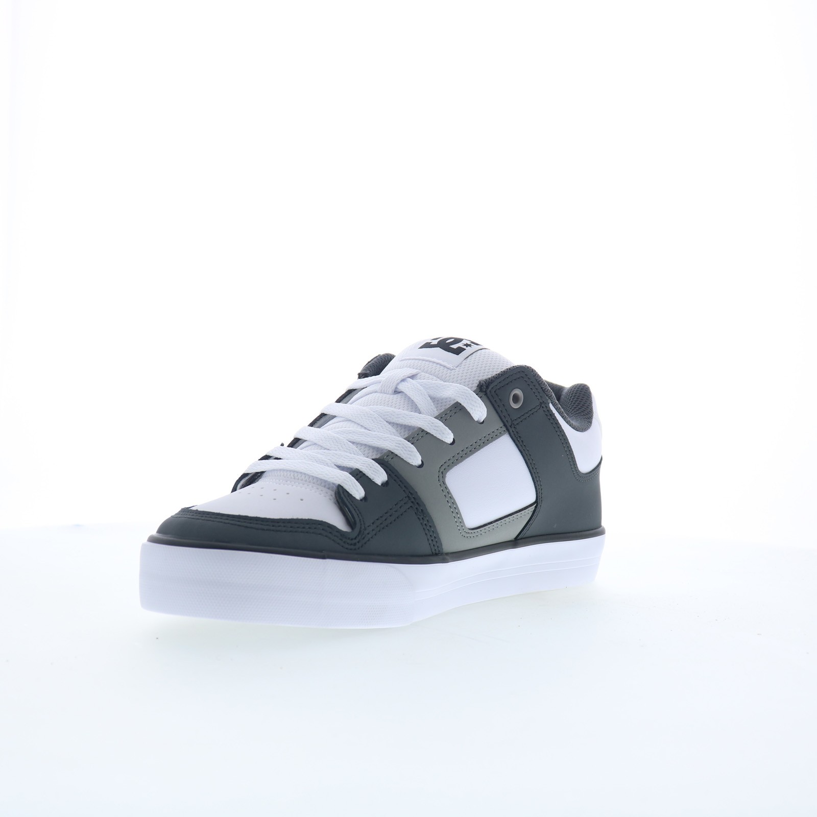 DC Pure DC01782027-GYLGWH Mens Gray Leather Skate Inspired Sneakers Shoes