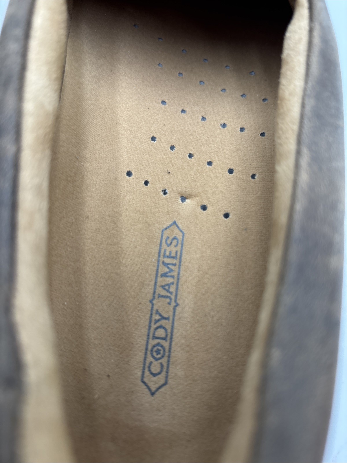 Cody James Men’s Trust Me Beaned Slip-On Casual Oxford Shoes Brown Size 8.5D