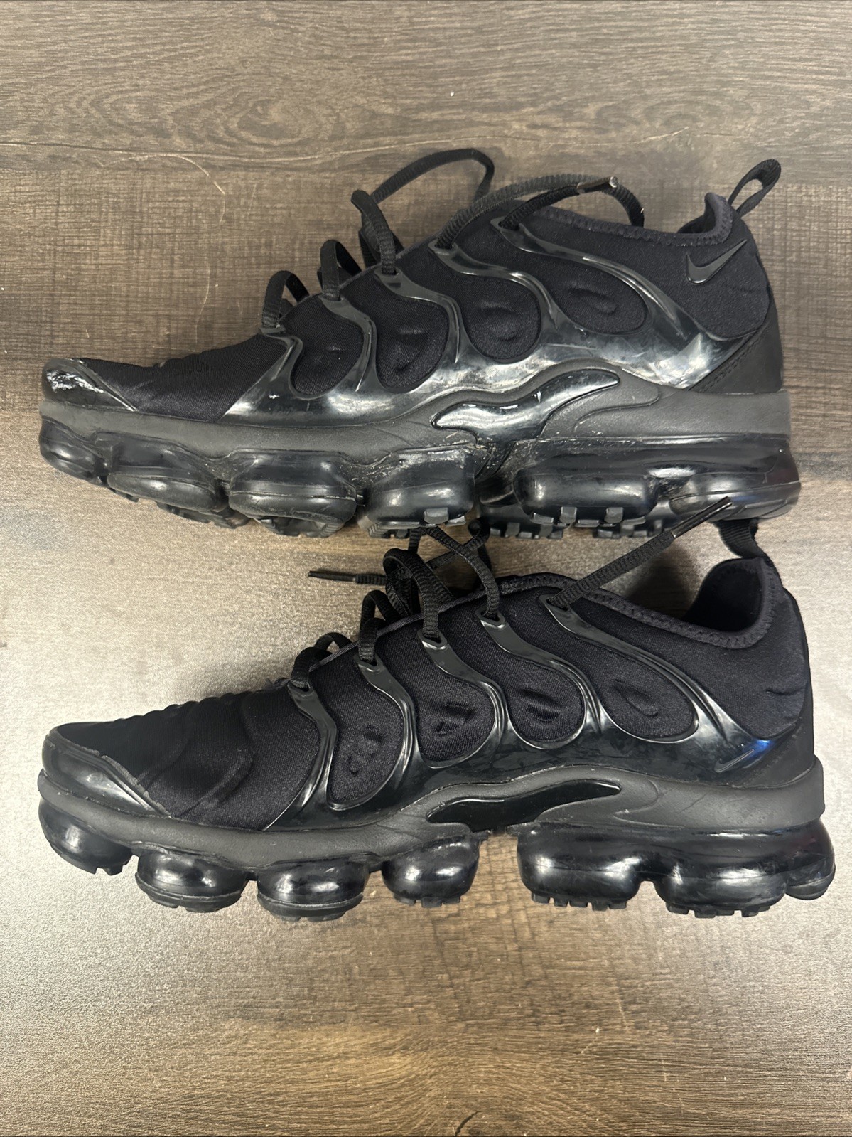 Nike Air VaporMax Plus Triple Black 924453-004 Men’s 10 (NO BOX) Review Pics W9