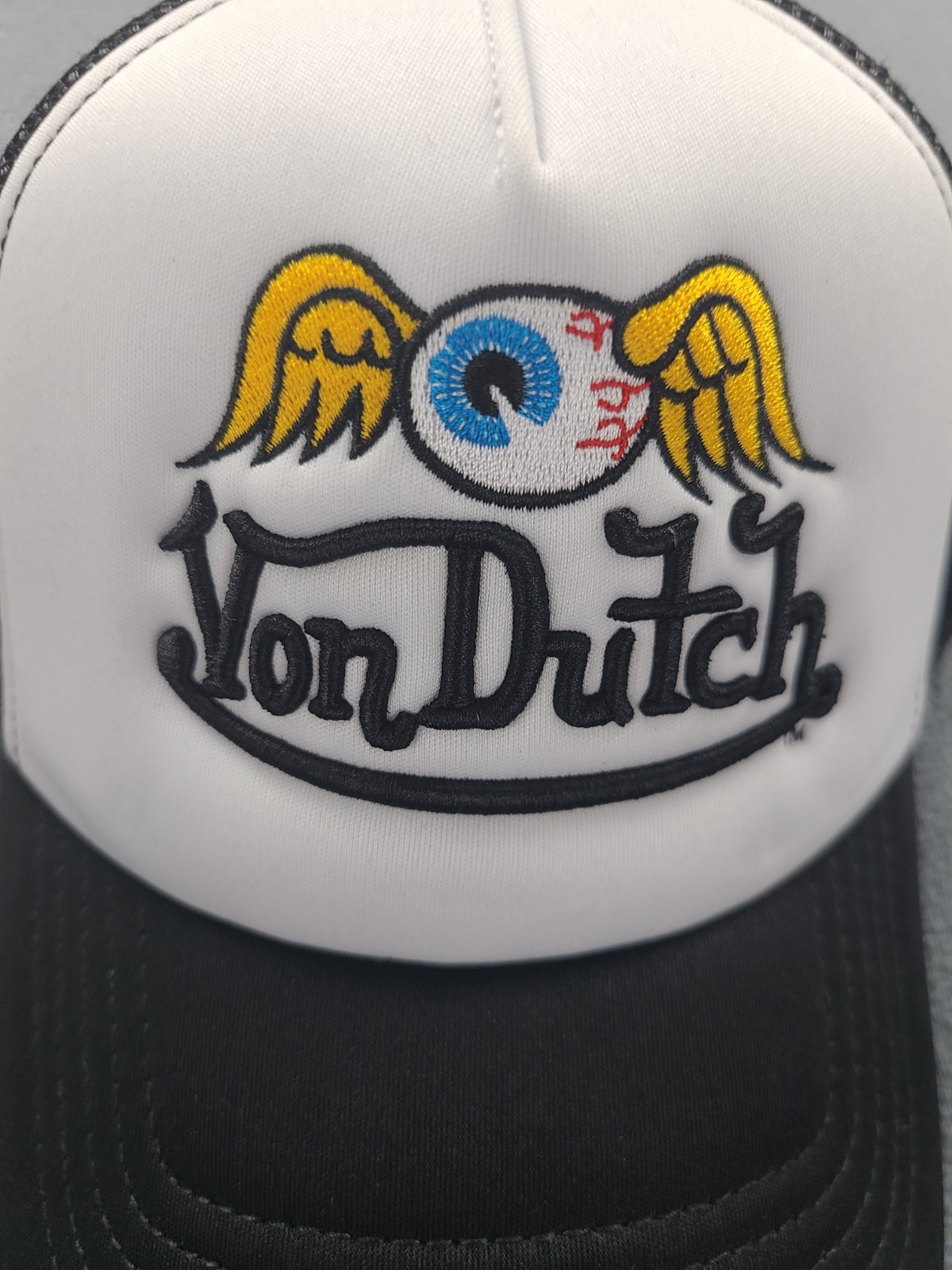 Von Dutch Flying Eyeball Trucker Hat One Size Fits Most New With Tags
