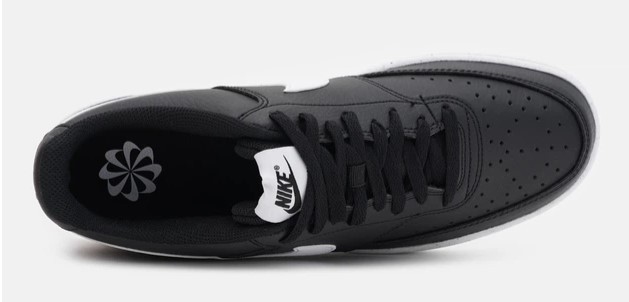 Nike DH2987-001 Nike Court Vision Low Next Nature Mens Black/White Sneakers