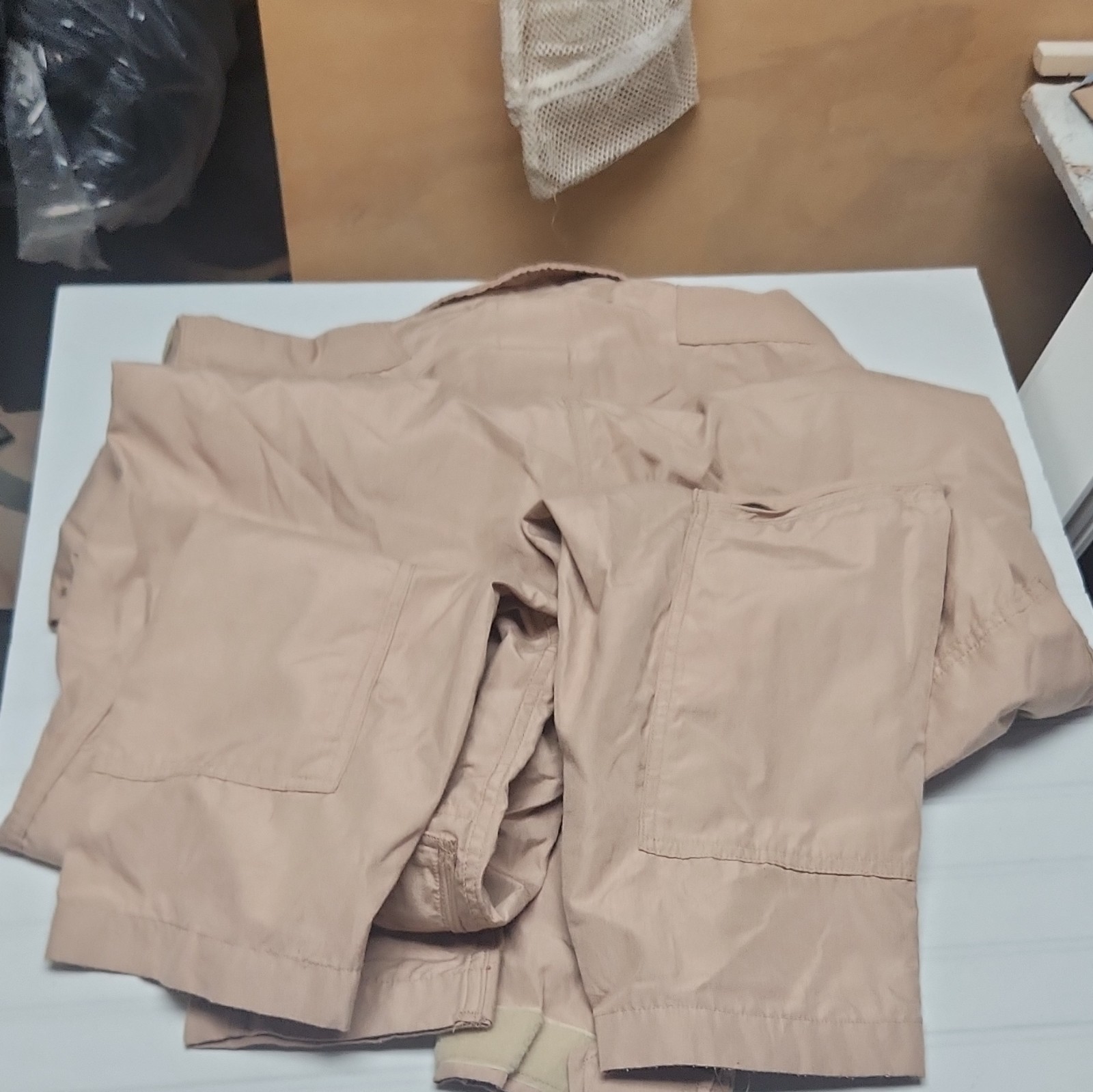 DJ Manufacturing Corp. Fire-Resistant CWU 27/P Flight Suit Coveralls Tan 40L