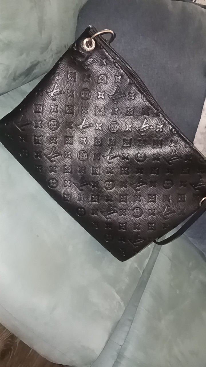 Louis Vuitton Empreinte Monogram Artsy MM Black Hobo w/ Detachable Strap