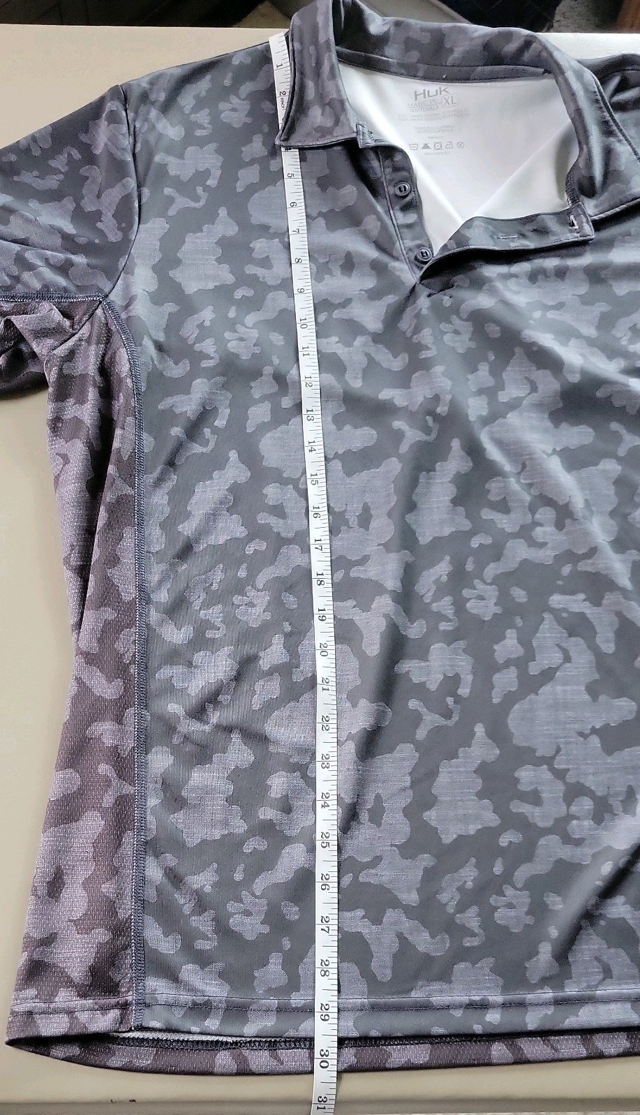 Huk Icon X Running Lakes Polo Volcanic Ash Size XL Fishing Gear UPF 50+ Golf