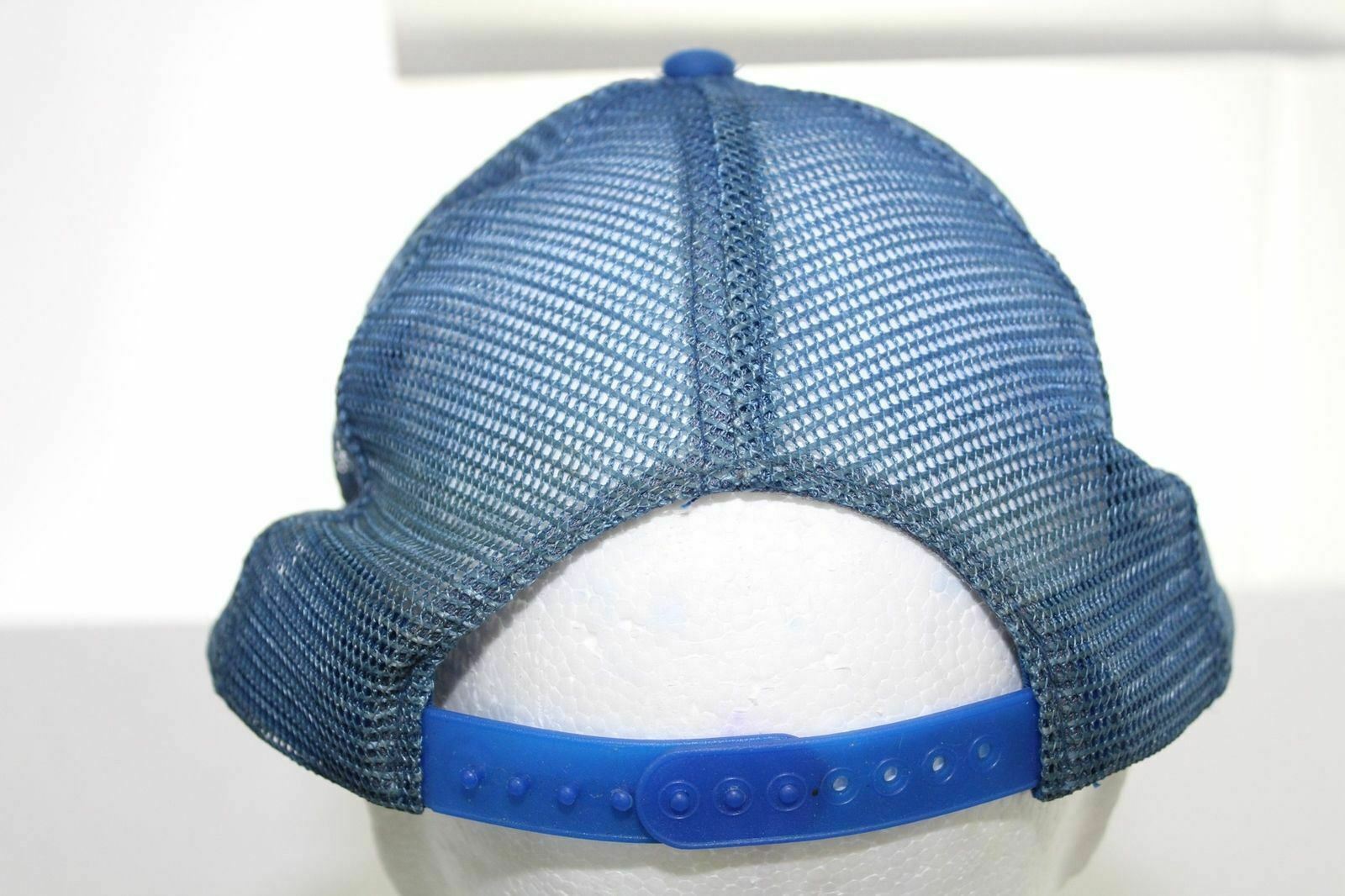 Vintage MCKEES ROCKS FORGINGS INC. Trucker Hat Blue Snapback Cap Speedway 1 Size