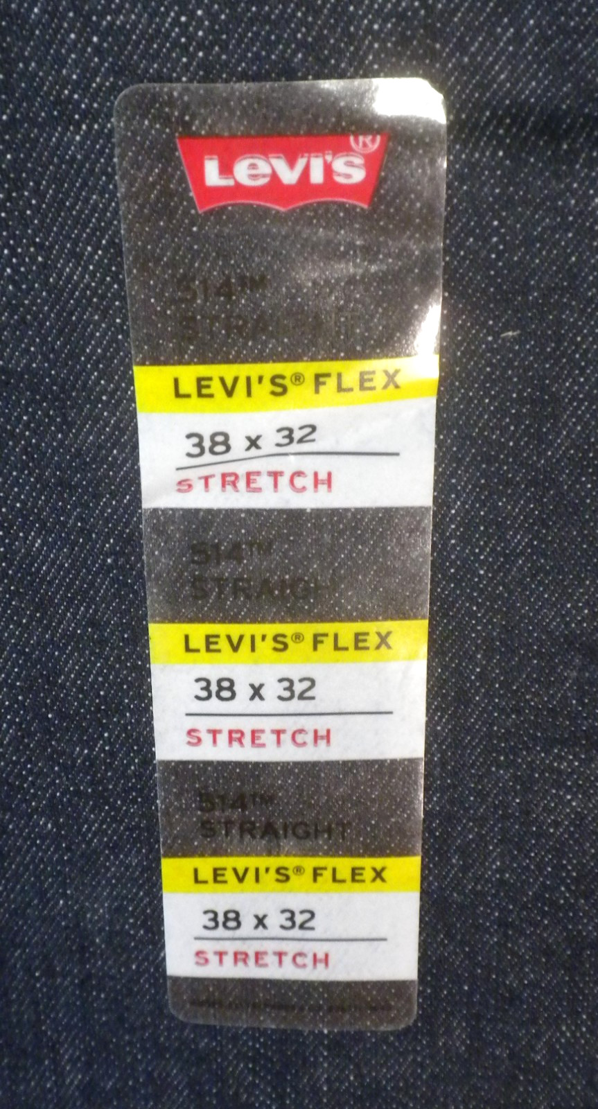 Levi’s 514 Straight Men’s Blue Stretch Jeans Size 38 x 32