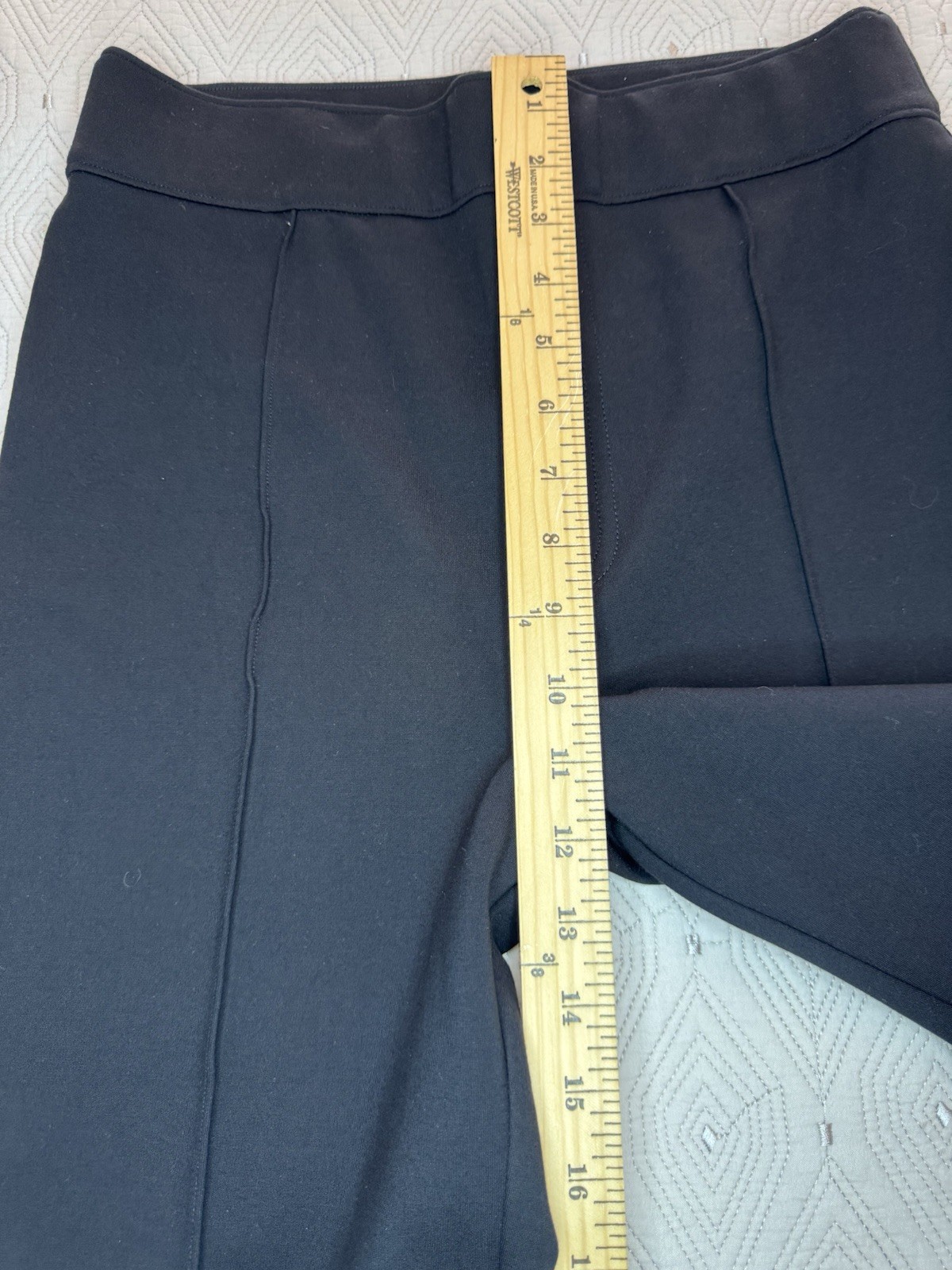 Spanx The Perfect Pant Hi-Rise Flare Black Size Medium Stretchy Pull On