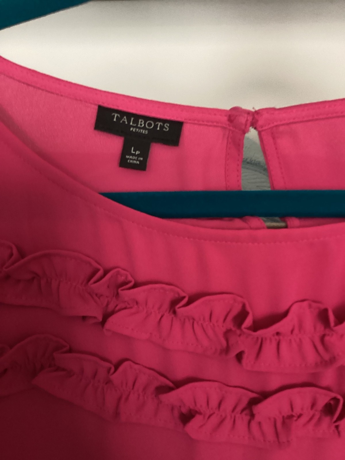 Ladies Pink Blouse from Talbots. Size PL