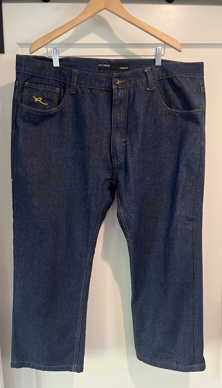 ROCAWEAR Classic Fit Blue Jeans – Men’s 45×34 – Wide-leg