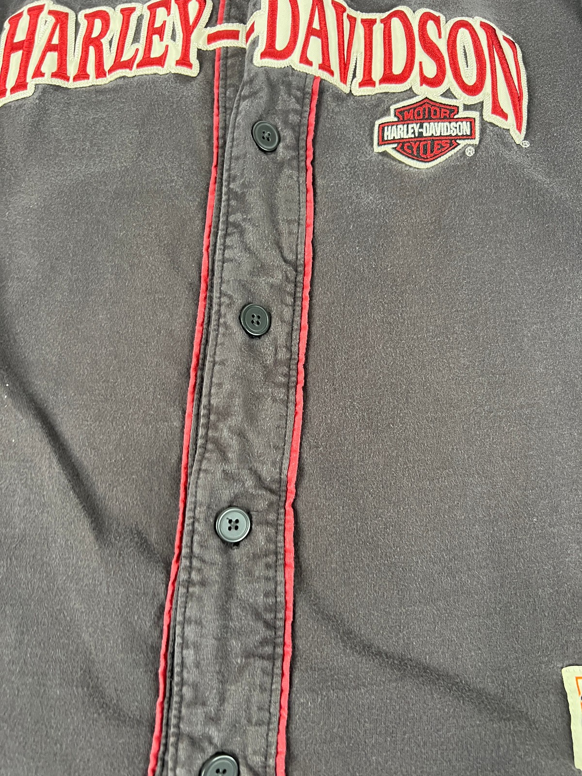 Vintage Harley Davidson Baseball Jersey Style Shirt Men’s Size XL Carson City NV