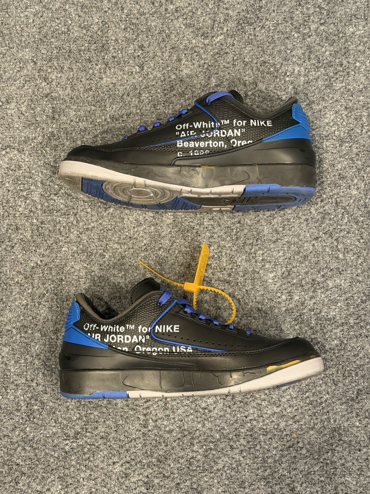 Nike Air Jordan 2 Retro Low SP Off-White Black Varsity Royal DJ4375-004 Trophy